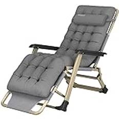 Lounge Chair Lunch Break Weight Bearing Durable Office Folding Lounge Chair Lunch Bed Multi Function Widened Bed