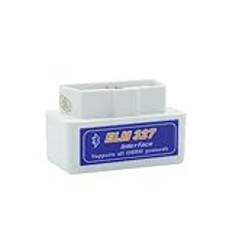 Obd2 Diagnostik OBD ELM327 Bluetooth OBD2 V2.1 Auto Scanner OBDII 2 Bil ELM 327 Tester Diagnostikverktyg Obd2 Skanner(White)