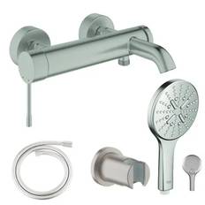 Grohe Essence New kararmatur, kompletpakke, Supersteel