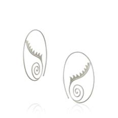 Thera small Silver Earrings - Single