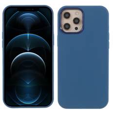 Silicon Case för iPhone 12 / 12 Pro - Dark blue