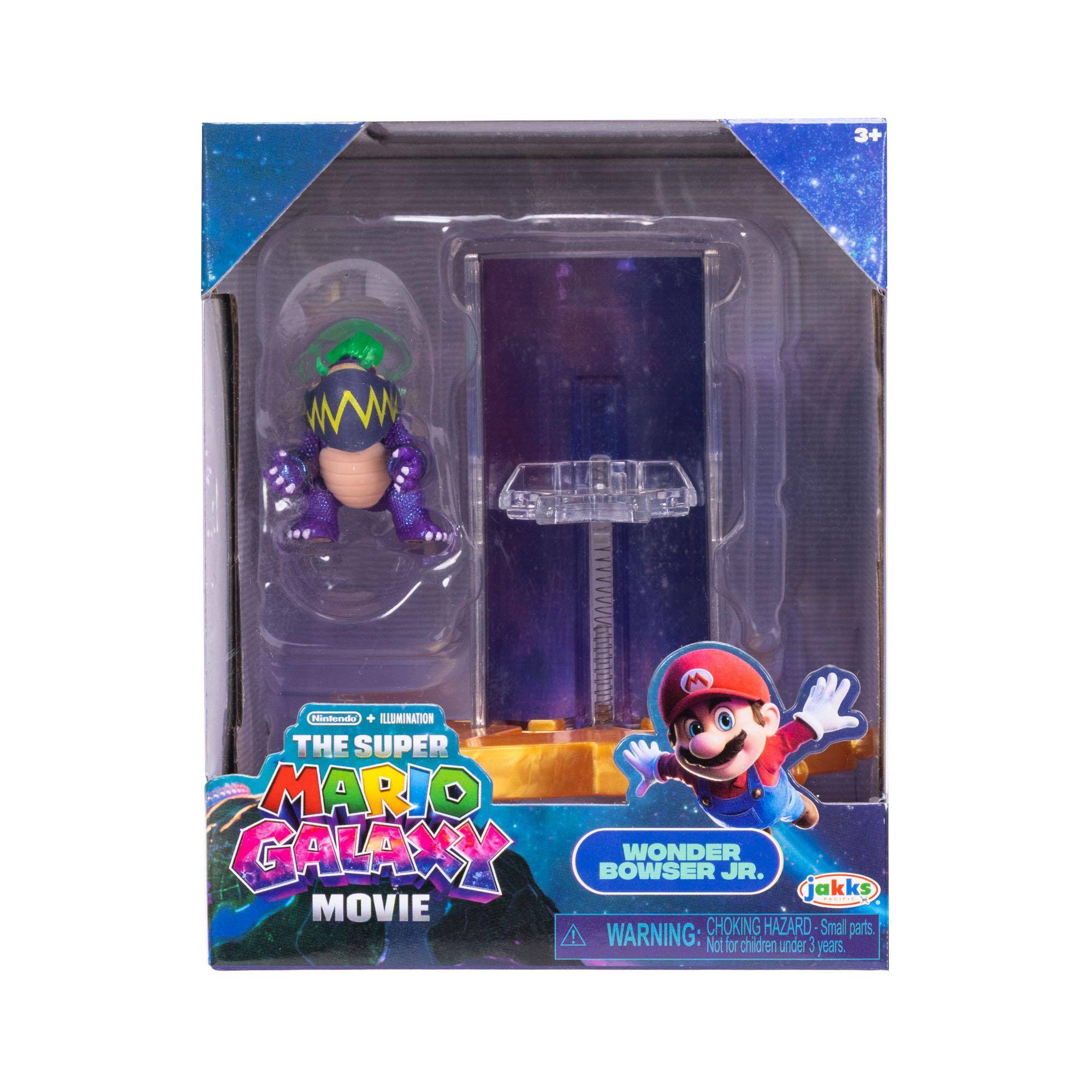 Mario Galaxy Movie Figur 4cm med tillbehör W2 Wonder Bowser Jr. - Super Mario - Leksaksaffären