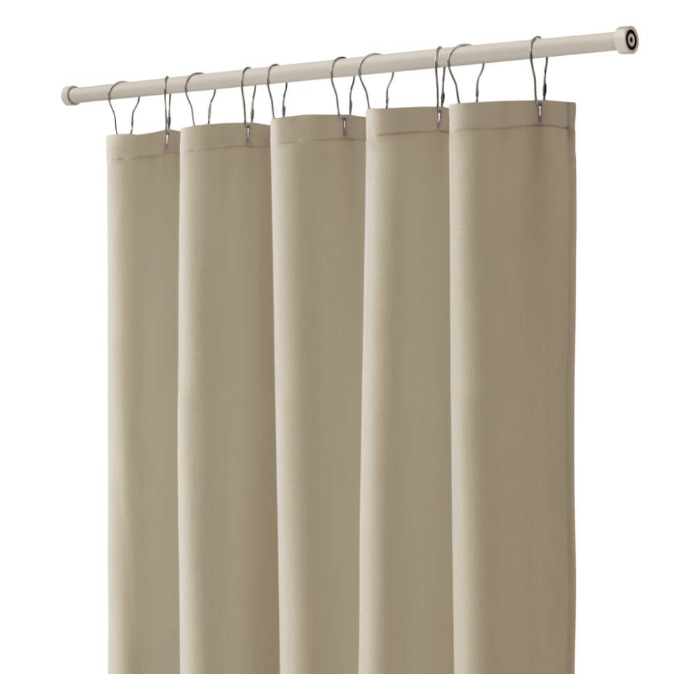 DUSCHDRAPERISTÅNG DEBEL 75-125CM VIT