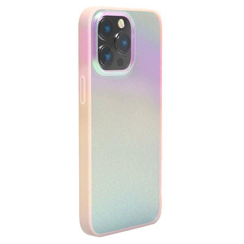 X-LEVEL Mobilskal till iPhone 14 Pro Aurora Laser Rosa Shockproof