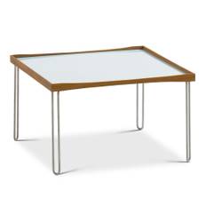 House of Finn Juhl - Tray Table, White/Light Blue Laminate - Bakkeborde - Finn Juhl - Sølv,Træ farvet,Sort,Hvid - Metal/Træ