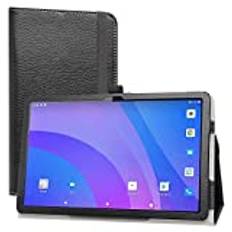 LiuShan Kompatibel med Lenovo Tab M10 fodral 3:e generationen, PU-läder smalt vikbart stativskydd för 10,1 tum Lenovo Tab M10 3:e generationen (TB328FU) surfplatta (passar inte Lenovo Tab M10 2:e generationen), svart