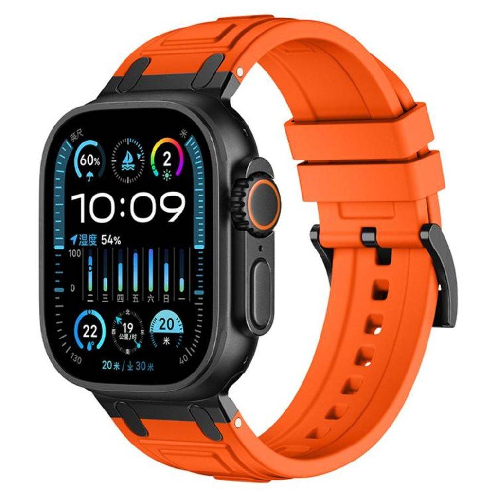 Apple Watch 42mm/41mm/40mm/38mm Silikon Klockarmband – Orange