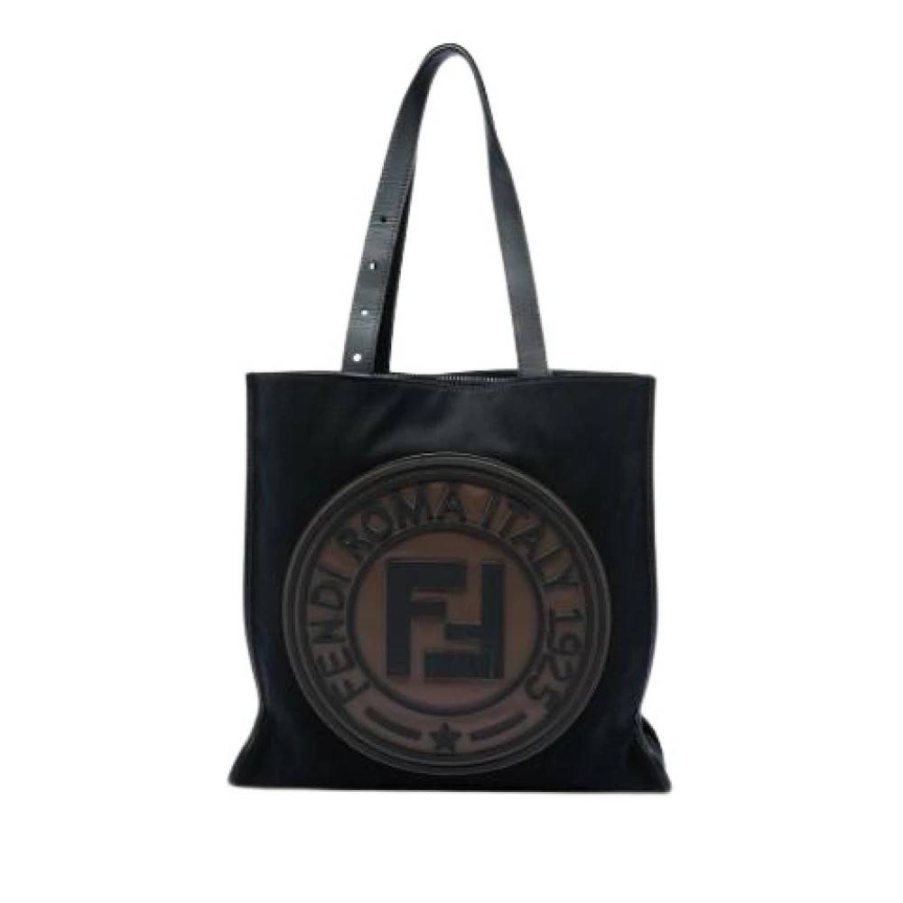 Fendi Vintage Pre-owned Canvas Tote - Vintage - Dame - Sort - ONE SIZE - Uld