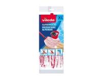 (ComputerSalg) Vileda Microfibre & Power, Mopphuvud, Röd, Vit, Fiber, 1 styck