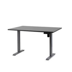 Operator II elektrisk hæve sænkebord 120x60 cm, alu stel - Antracit