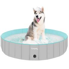 Stor Hundpool Hopfällbar För Hundar | Stabil Hundbassäng Bäst i test Grå / L(120x30cm)