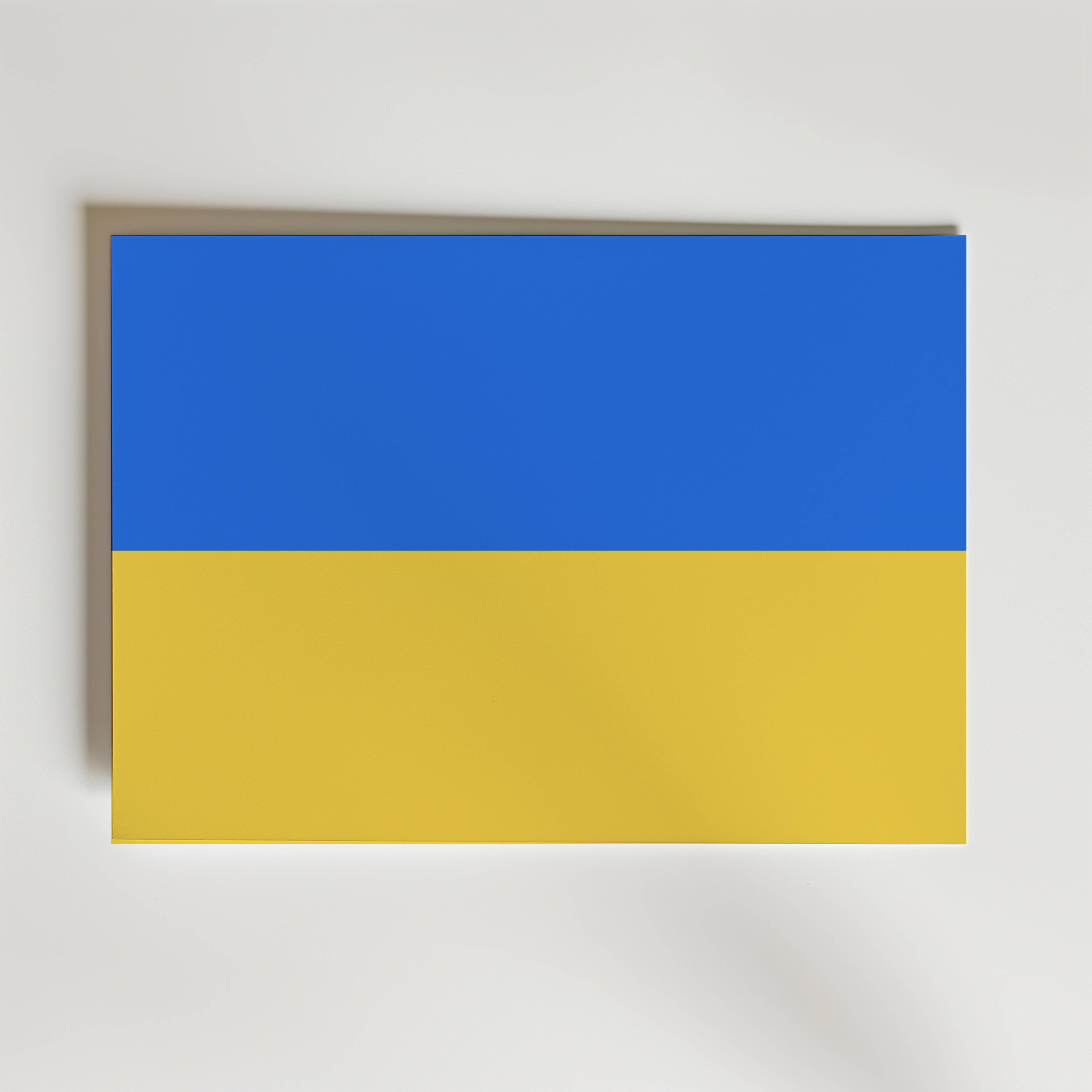 Ukraine National Flag Poster - Canvas 40x30 cm