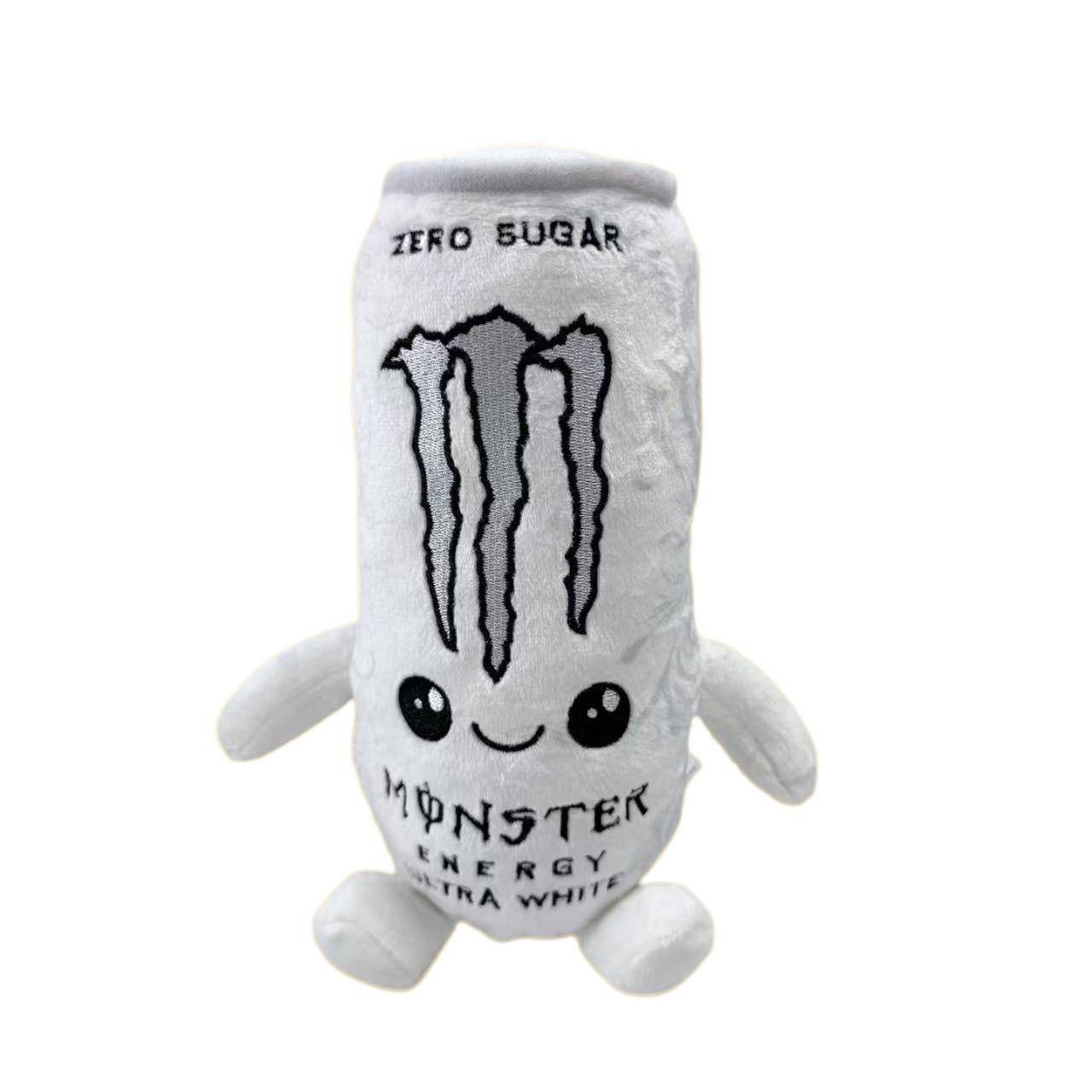 Monster Energy Zero Ultra White Energy Drink Plush Doll Cute Throw Pillow Toy Super Soft Stuffed Animal