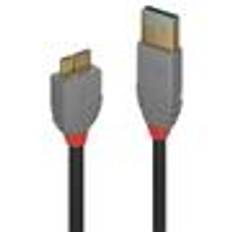 LINDY 1m USB 3.0 Type A to Micro-B Cable Anthra.. Factory Sealed