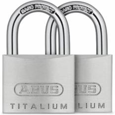 Abus Titalium 64TI hængelås 40 mm - 2 stk.