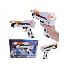 GUN SPACE GUN FLASH LIGHT SOUND LEGETØJ TIL BØRN