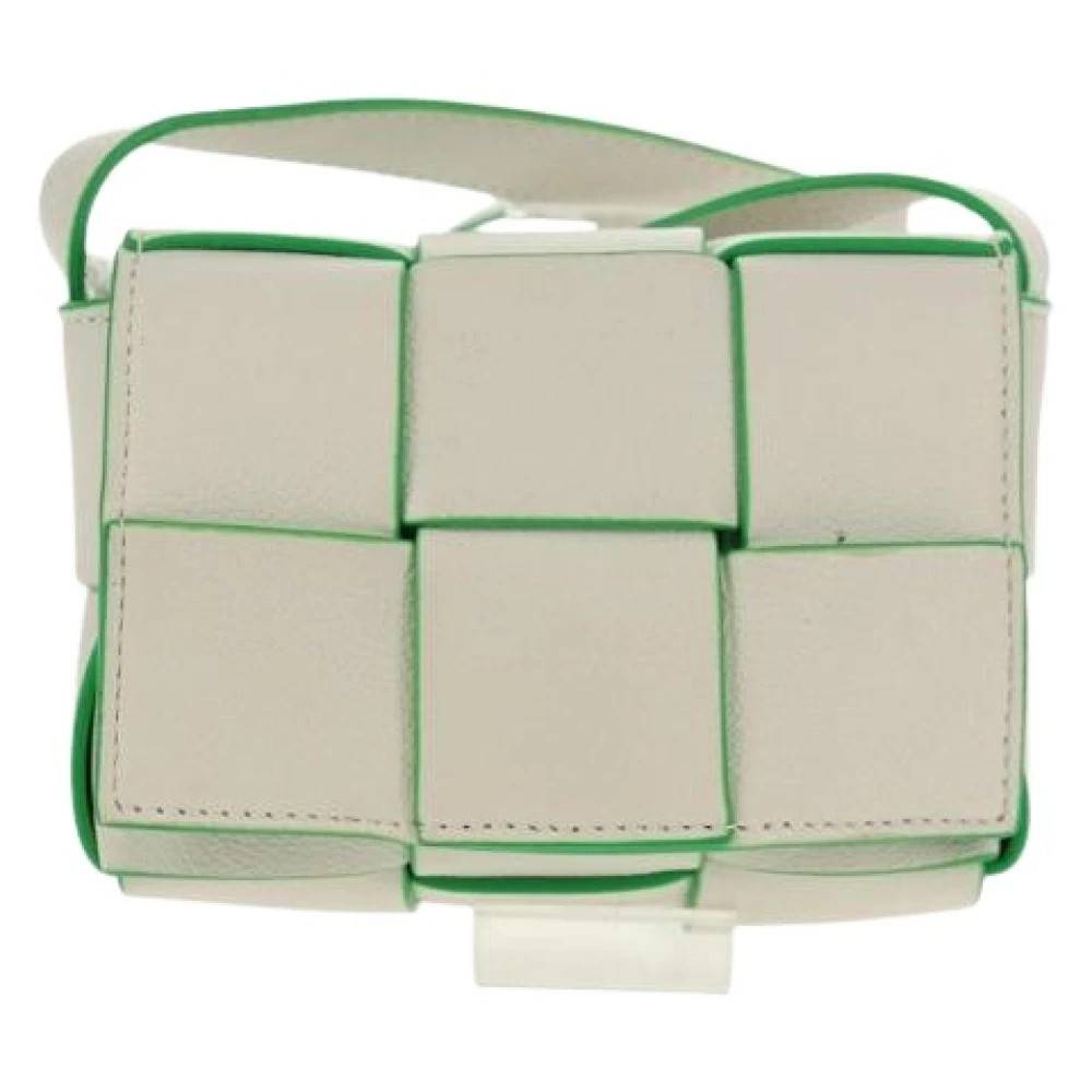 Bottega Veneta Vintage Pre-owned Laeder skuldertasker - Vintage - Dame - Hvid - ONE SIZE - Uld