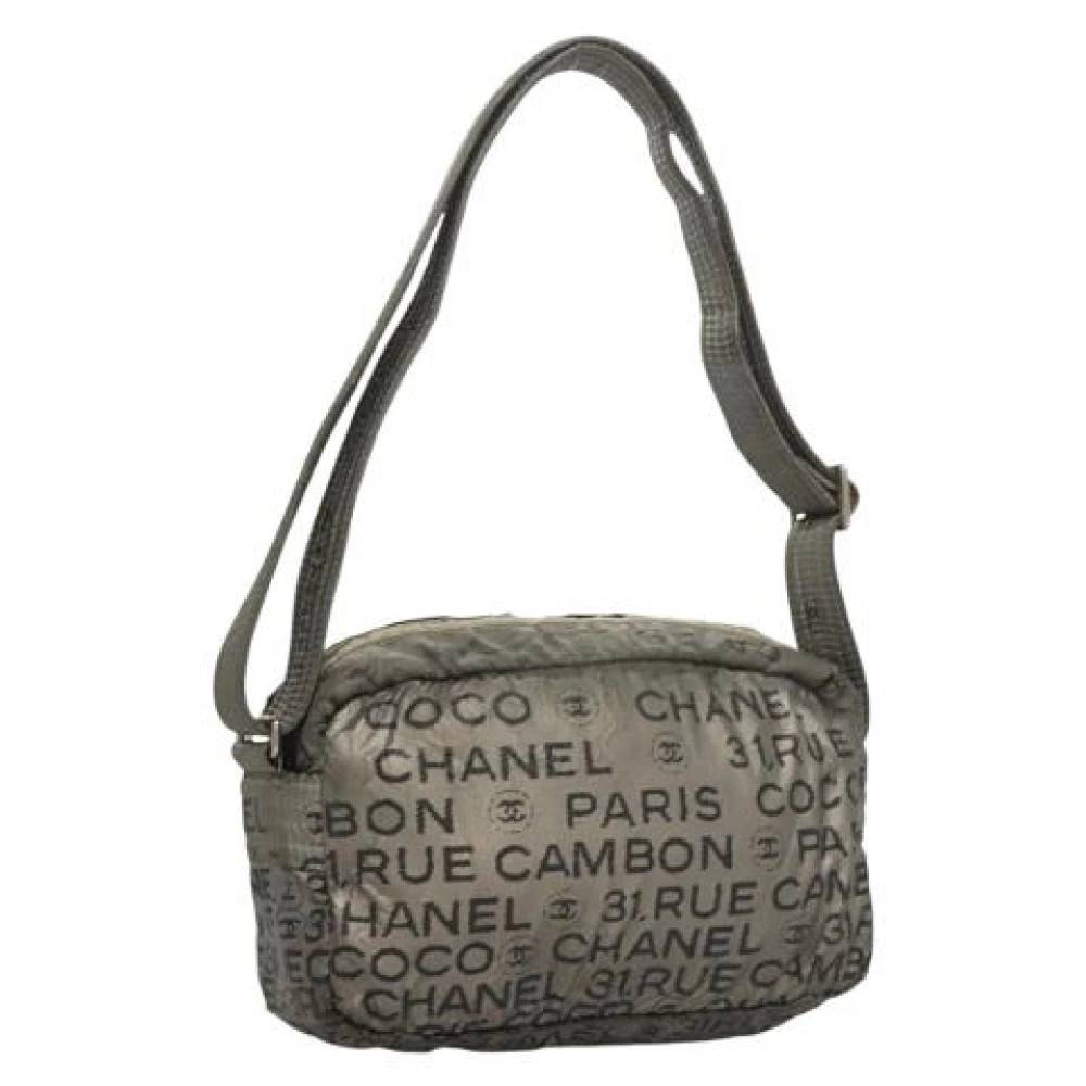 Chanel Vintage Pre-owned Vintage Skuldertaske - Vintage - Dame - Grå - ONE SIZE - Uld