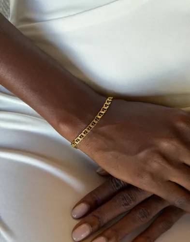 Muli Collection - Guld - Thin Bismarck Bracelet - 18