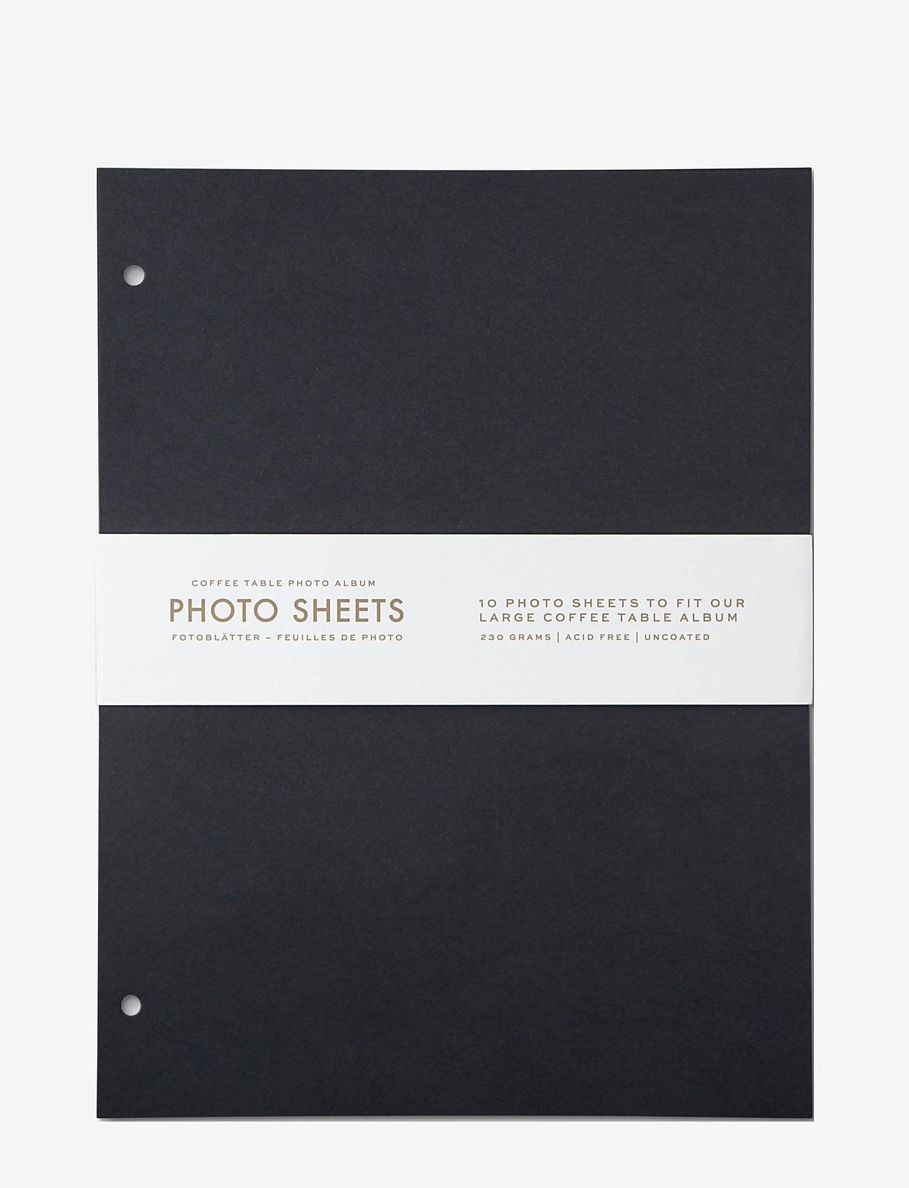 PRINTWORKS Photo Album - 10-Pwack Refill Pwapwer (L) - Black - 21.0X 0.5X 28.0 cm