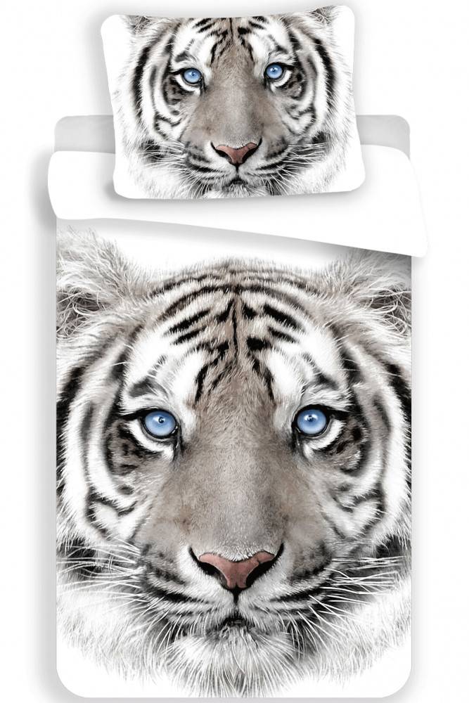 Tiger påslakanset / bäddset 140x200 cm, 70x90 cm