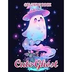 Cute Ghost Coloring Book: From Little Boo to Friendly Apparitions, Enter a World of Spooky Halloween Fun in this Coloring Book - Pocketbok