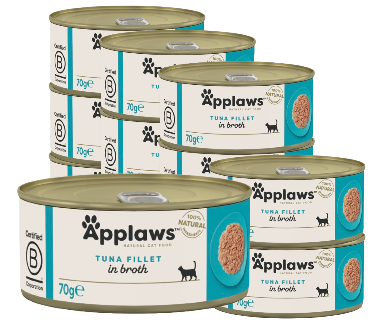 Applaws - 12 x Wet Cat Food 70 g - Tuna Fillet