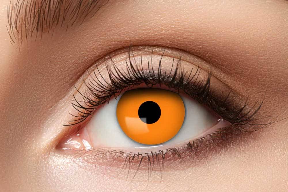 Farvede kontaktlinser - Halloween Orange.