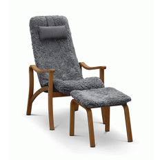 Hagagruppen - Gotland Fåtölj ink Pall Fårskinn Charcoal - ["gid://shopify/Metaobject/311986454901"]