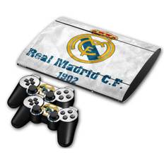 PS3 Super Slim skin til konsol & controllere. Real Madrid.