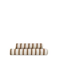 Høie Of Scandinavia Everyday Stripe Cotton Towel Beige