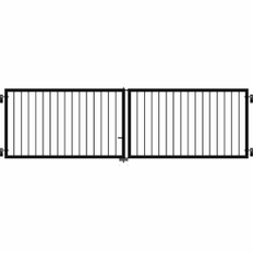 Låge Basic Dobbelt 300x85 cm Sort PLUS