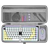 Geekria 75% tangentbordsfodral, reseväska med hårt skal för kompakt 84-tangenters datormekaniskt speltangentbord, kompatibelt med Logitech POP Keys Mechanical Wireless, MX Mechanical Mini Wireless