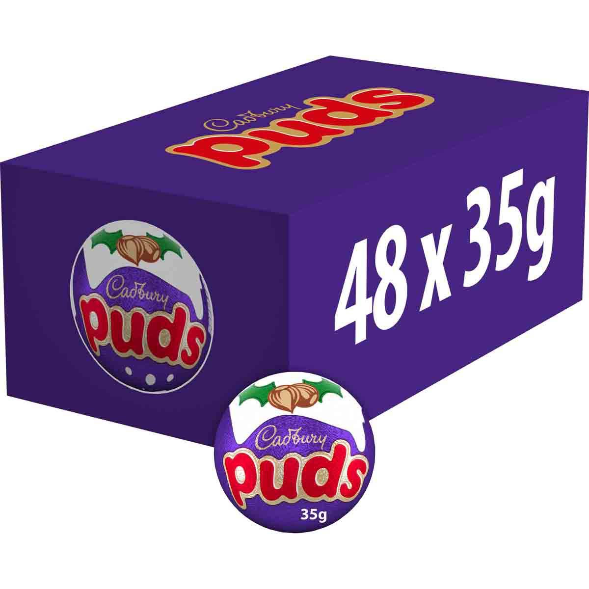 Cadbury Chocolate Christmas Puds 35g (Box of 48)