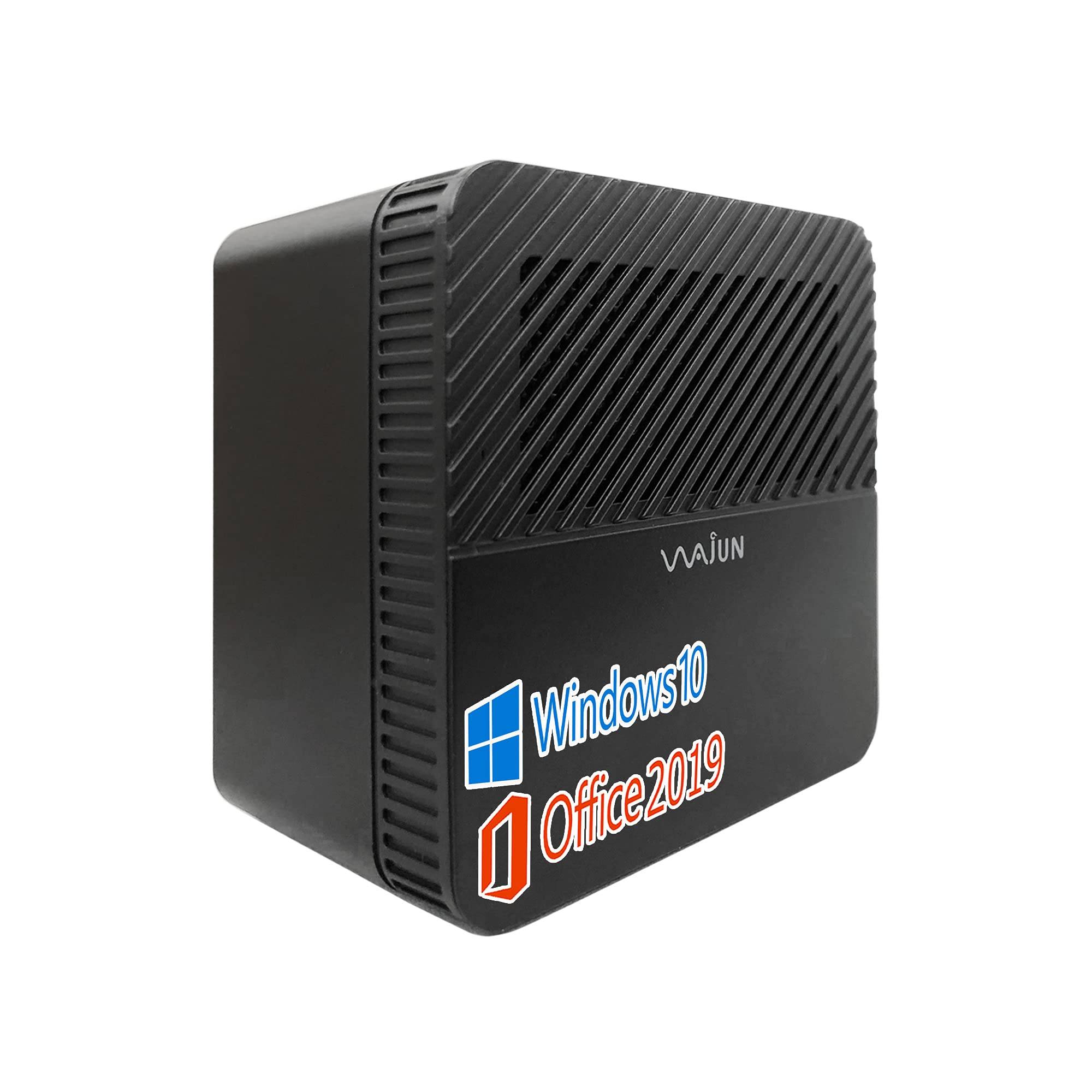 wajun Mini PC Windows 11 MS Office 2019 Celeron J4125 6GB DDR4 Memory 128GB SSD USB Wireless Bluetooth HDMI 2022 Pro-X1 / / / 2.0GHz (4-Core) / / /