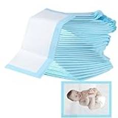 Baby Diaper Tads 100 st - absorberande skötdynor, andningsbara vattentäta mattor för vuxna, valpar och bebisar | mjuk, återanvändbar och tvättbar taft för resor, känslig hud, vuxna chucks,