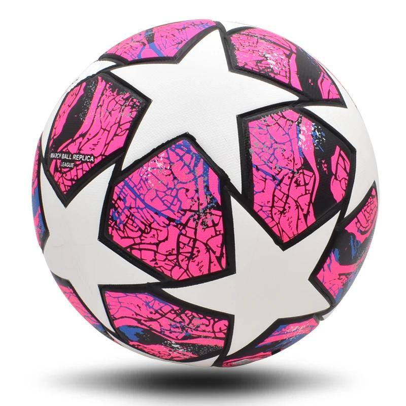 Sömlös fotboll storlek 5 PU Standard Lagmatch Fotboll Training League Bollar Utomhussport Högkvalitativ boll