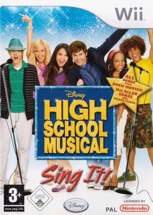 Wii - Disney High School Musical: Sing It (Beg) - Endast skiva