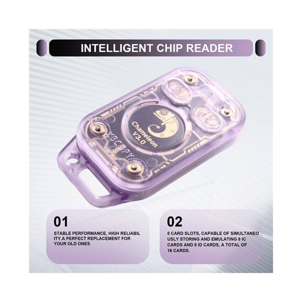 Chameleon V3.0 RFID Chip Reader Card Emulator ID IC Tag Copyer NFC Reader Writer+4XUID/CUID Keychain