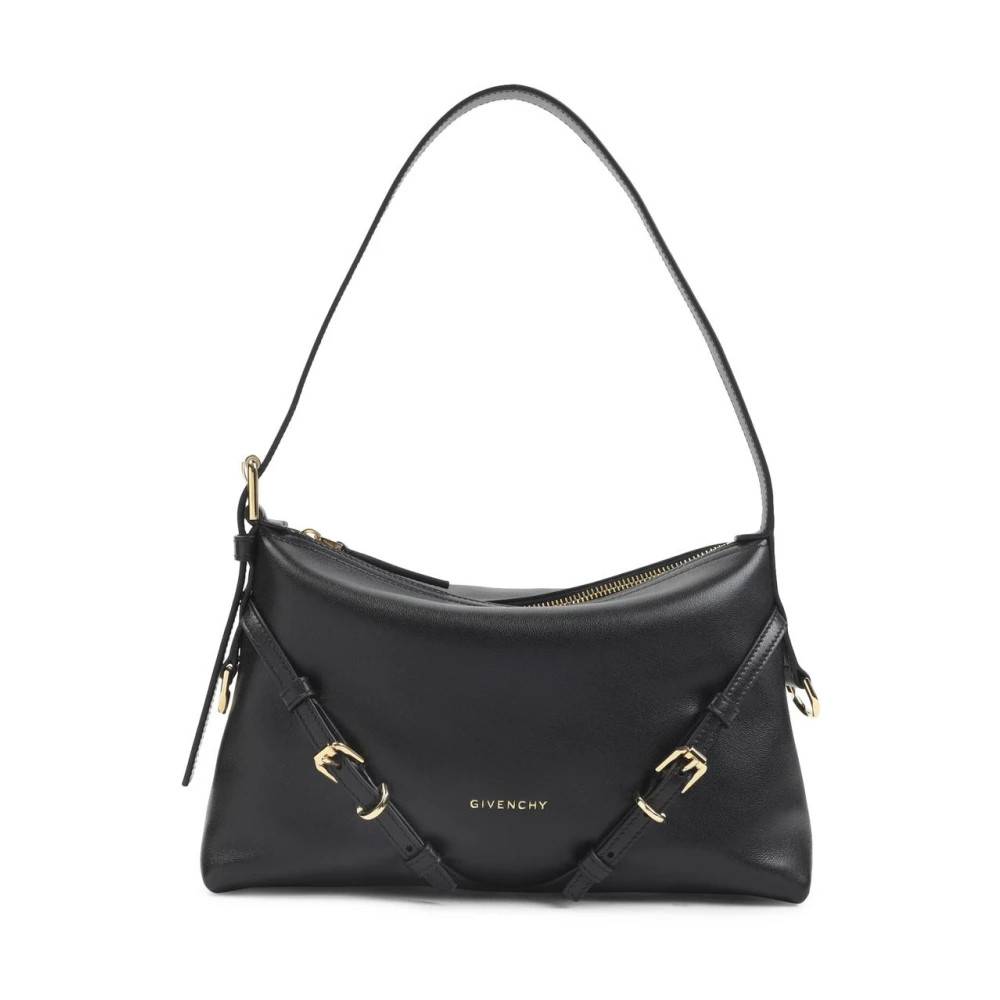 Givenchy G-Hobo Læder Skuldertaske - Tasker - Dame - Sort - ONE SIZE - Uld