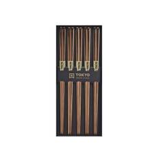 Spisepinde Rustfrit Stål Rosa Guld Tokyo Design Studio 5 par - Sushi spisepinde