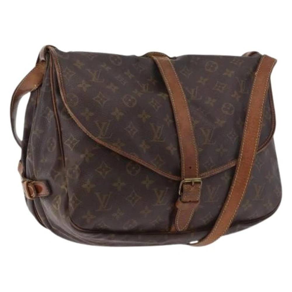 Louis Vuitton Vintage - Pre-owned Saumur 35 Axelremsväska Vintage - Dam - ONE Size - Läder