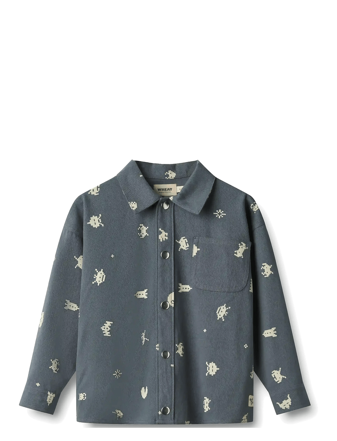 Wheat Overshirt L/S Marcel - Blue - 116