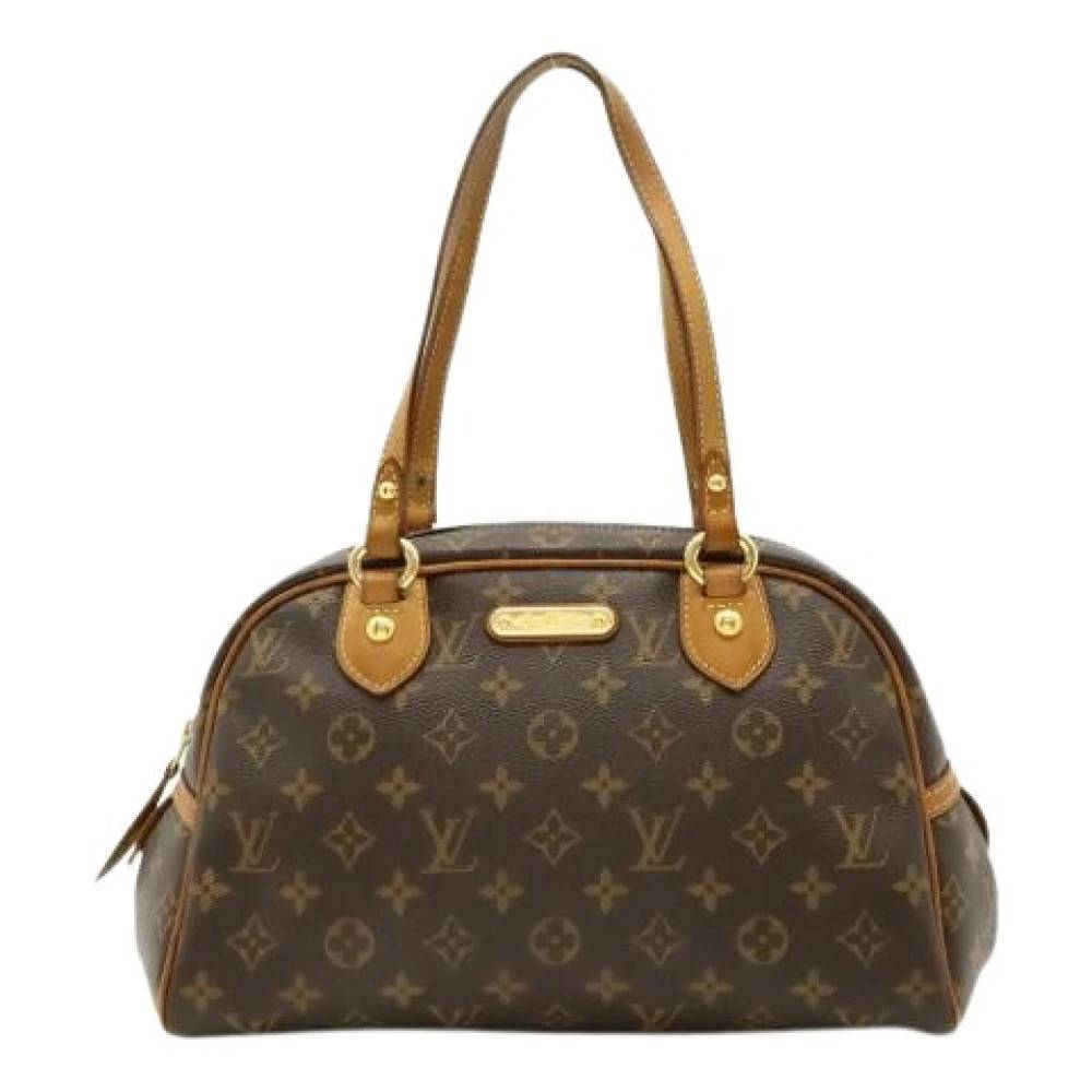 Louis Vuitton Vintage Pre-owned Monogram Canvas Skuldertaske - Vintage - Dame - Brun - ONE SIZE - Uld