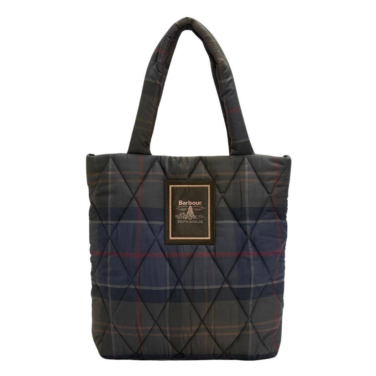 Barbour taske LBA0554 Arlene Tartan Quilted Tote shadow classic