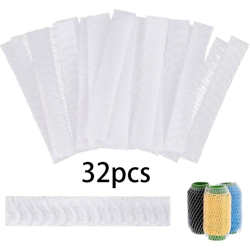 32pcs Thread Net Spool Saver, Embroidery Machine Thread Spools Sleeve Nets For Different Sizes Of Embroidery Sewing Quilting Threads Spools And Cones(6 X 1cm)