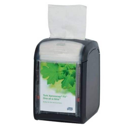 Dispenser servett Tork N14 - 14,1x11,3x17cm svart plast - 4 st