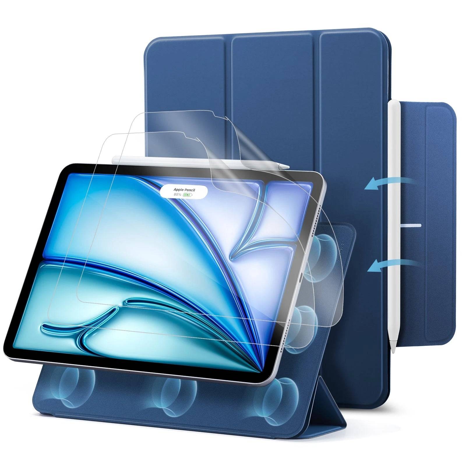 iPad Air 11ʺ (2025/2024) Rebound Art Bundle - Navy Blue - Navy Blue