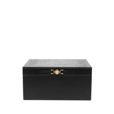 Versace - smyckeskrin med huvudfack - unisex - läder - one size - Svart