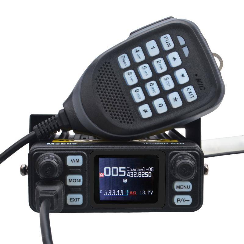 Mobilradio HIROYASU IC-980Pro Transceiver UHF VHF Dubbelband Dubbelvakt 25W 200Kanaler Bakgrundsljudreducering Vox FM Walky Talky